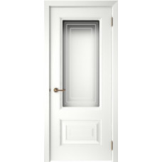 Межкомнатная дверь Модель Скин-6 ДО белая эмаль