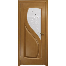 Дверь DioDoor Диона-1 анегри белое пескоструйное Лилия