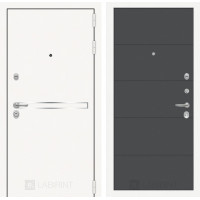 Входная дверь Лайн WHITE 13 - Графит софт