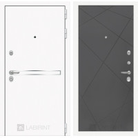Входная дверь Лайн WHITE 24 - Графит софт