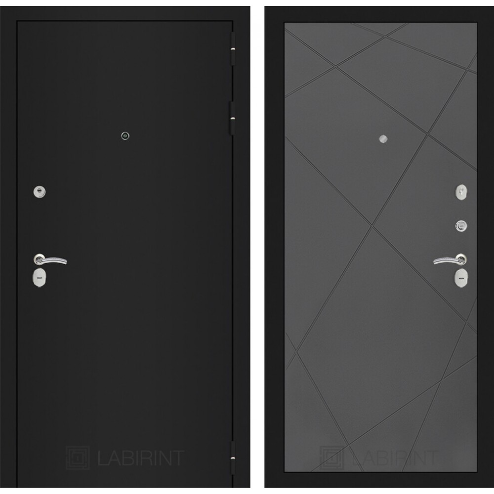 Входная дверь CLASSIC шагрень черная 24 - Графит софт