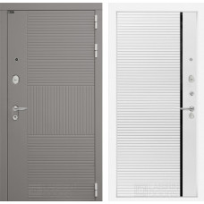 Входная дверь FORMO 22 - Белый софт, черная вставка