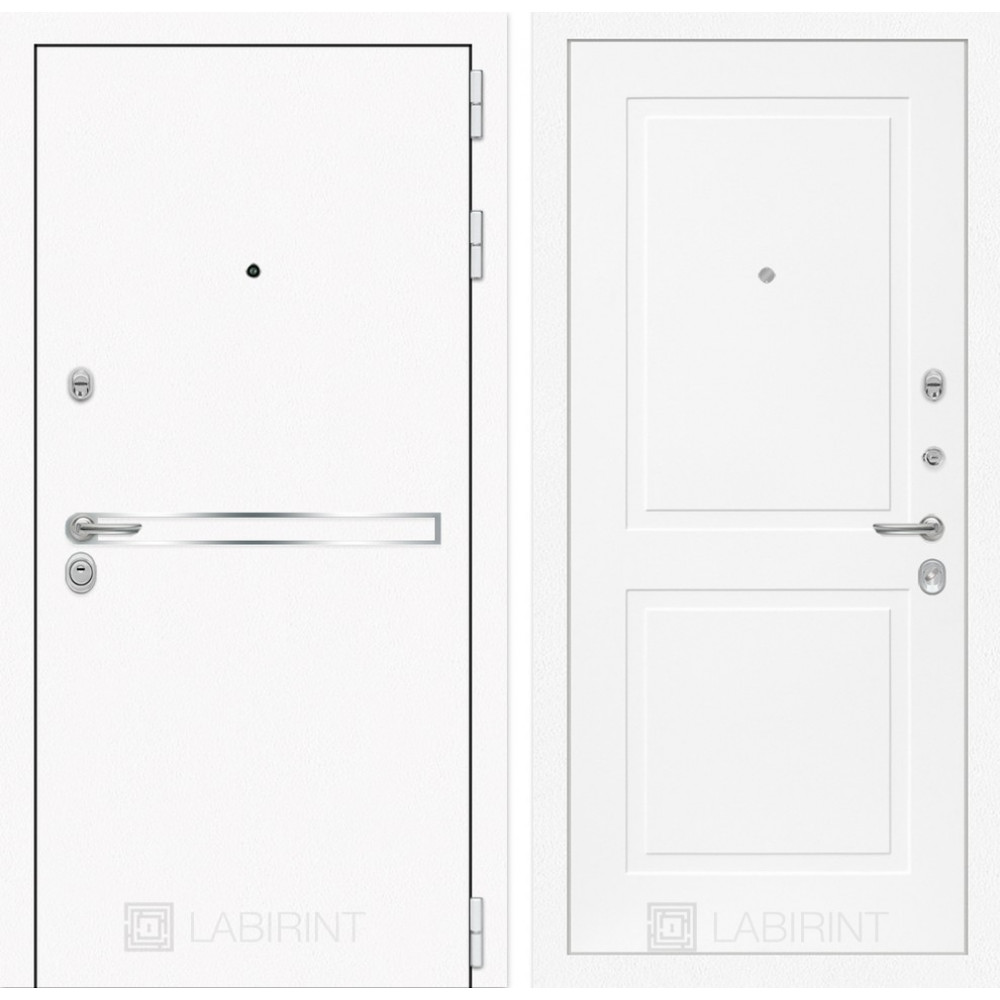Входная дверь Лайн WHITE 11 - Белый софт