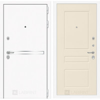 Входная дверь Лайн WHITE 03 - Крем софт