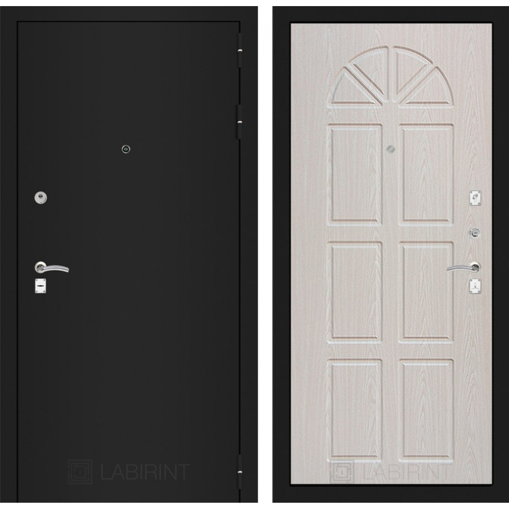 Входная дверь CLASSIC шагрень черная 15 - Алмон 25