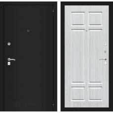 Входная дверь CLASSIC шагрень черная 08 - Кристалл вуд