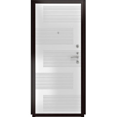 Металлические двери L - 13 - ФЛ-185 (10мм, ПВХ ясень белый)