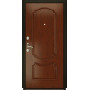 Металлические двери L - 5 - Д-19 (16мм, Грецкий орех + черная патина винорит)