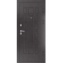 Металлические двери L - 5 СБ - 1 (ЛУ - 22, 16мм, экошпон венге, стекло черное)