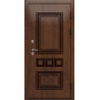 Металлические двери Аура - Д-22 (16мм, white + патина золото винорит)