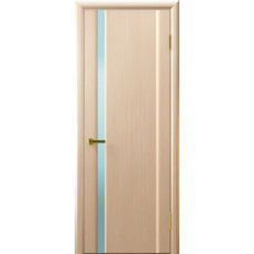 Межкомнатная дверь СИНАЙ 1 (Беленый дуб,стекло белое, 900х2000)