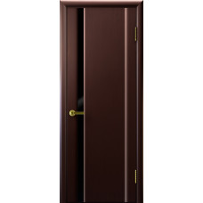 Межкомнатная дверь СИНАЙ 1 (венге, стекло черное, 900х2000)