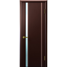 Межкомнатная дверь СИНАЙ 1 (венге,стекло белое, 900х2000)