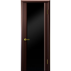 Межкомнатная дверь СИНАЙ 3 (веге, стекло черное, 900х2000)